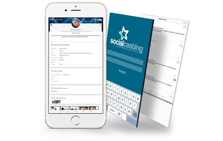 App Mobile iOS e Android SocialCasting